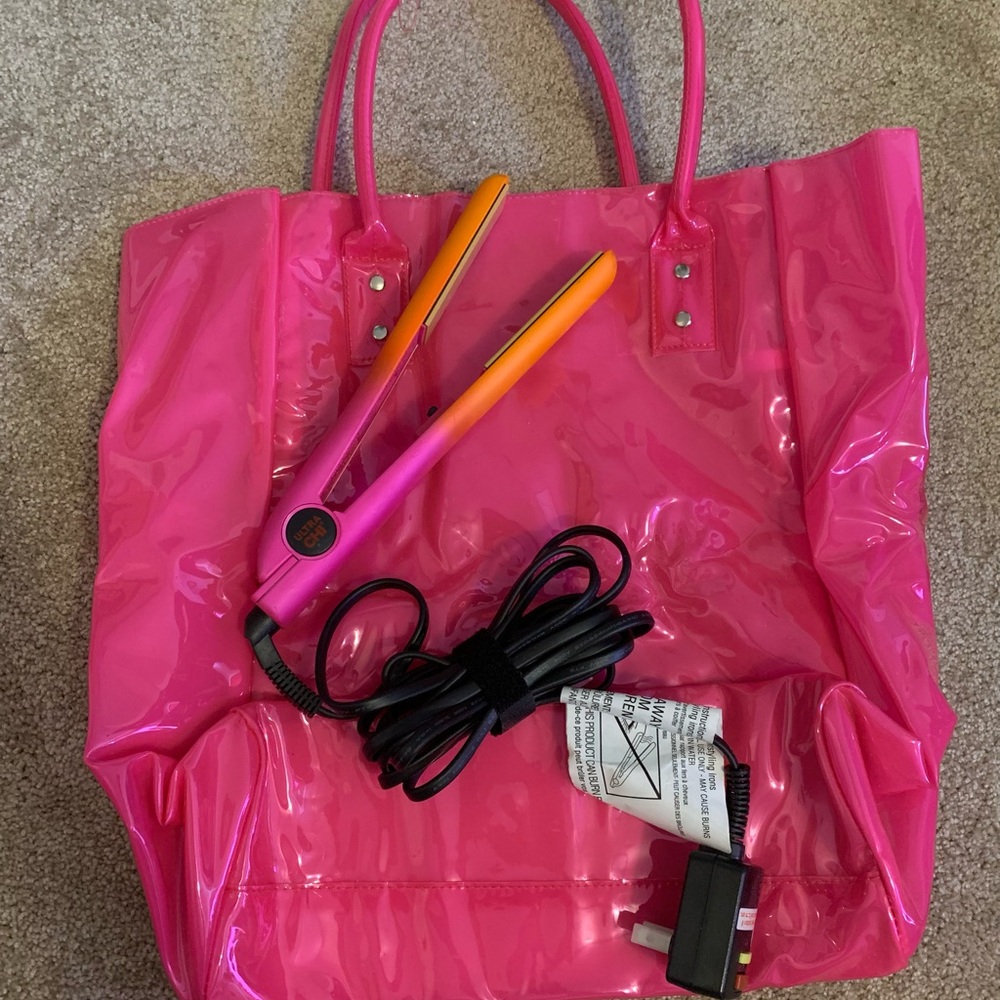CHI Rare Pink And Orange Ombré Hair Straightener With Thermal Bag